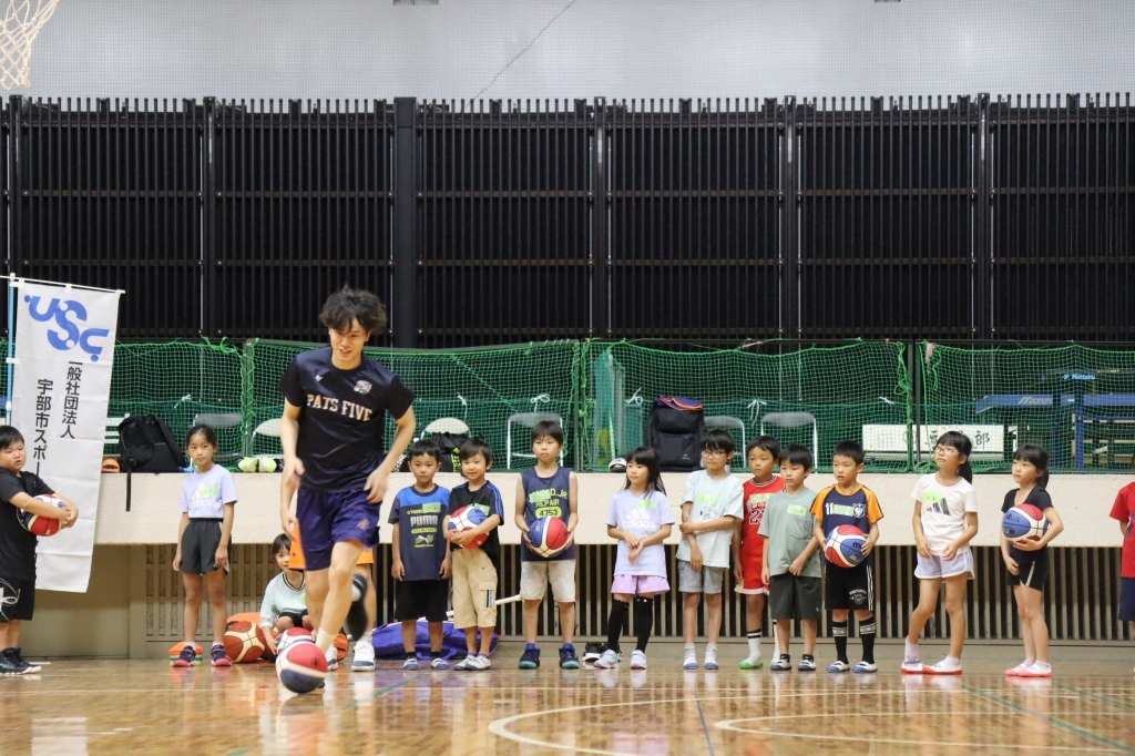 山口パッツファイブ「バスケットボール体験教室」
